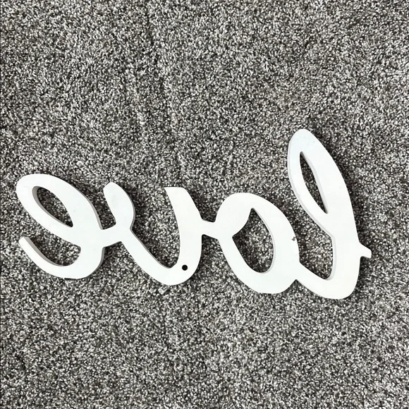 White Love Wall Decor Sign - Picture 2 of 3
